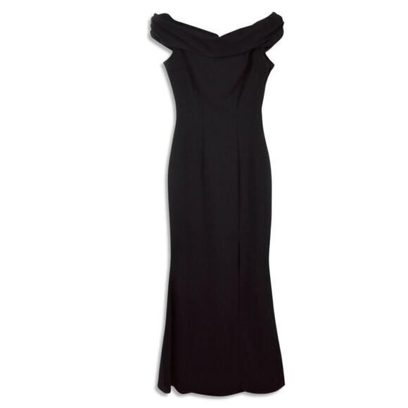 New CARLA CONTI Women's Italy Off The Shoulder Front Slit Gown Maxi Dress - Picture 4 of 8